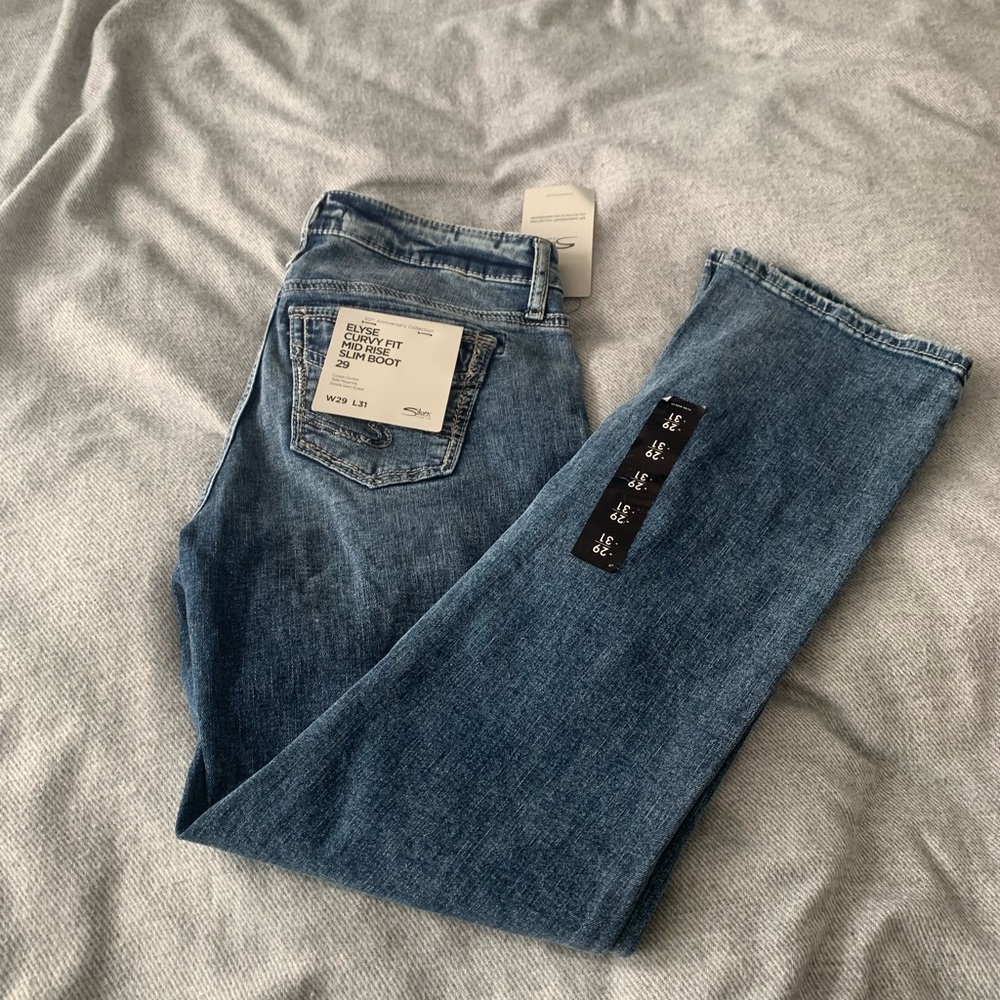 Elyse Mid Rise Slim Bootcut Jeans